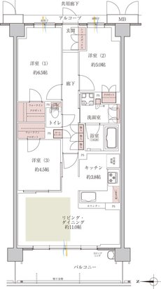 メイツ園田テラスシティ 間取り B1 TYPE