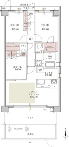 メイツ園田テラスシティ 間取り Kg TYPE