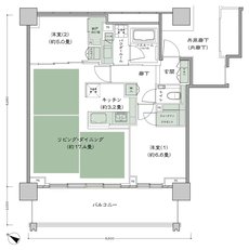 ベイシティタワーズ神戸 EAST 間取り E-70Bf-2(EV) type