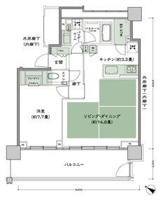 ベイシティタワーズ神戸 EAST 間取り E-60A-1 type