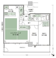 ベイシティタワーズ神戸 EAST 間取り E-80A-2(EP) type
