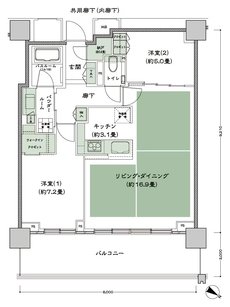 ベイシティタワーズ神戸 EAST 間取り E-70Ab-2 type