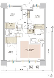 神戸名谷・駅前複合開発プロジェクト（リビオシティ神戸名谷） 間取り C TYPE MENU1