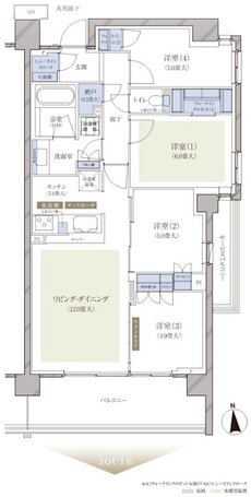 ブランズ練馬中村南 間取り S-80I type