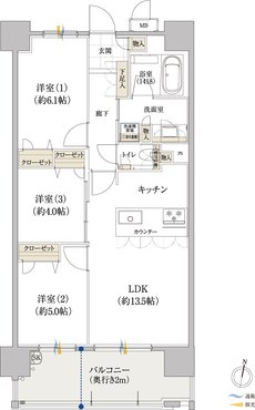 プラネスト兵庫ザ・ステラ 間取り C TYPE