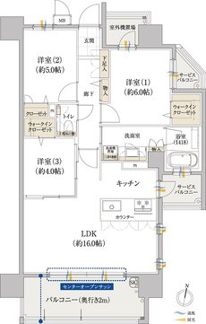 プラネスト兵庫ザ・ステラ 間取り D TYPE