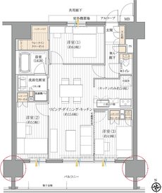 ダイアパレス一宮本町 間取り Bタイプ