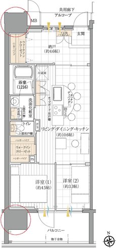 ダイアパレス一宮本町 間取り Eタイプ
