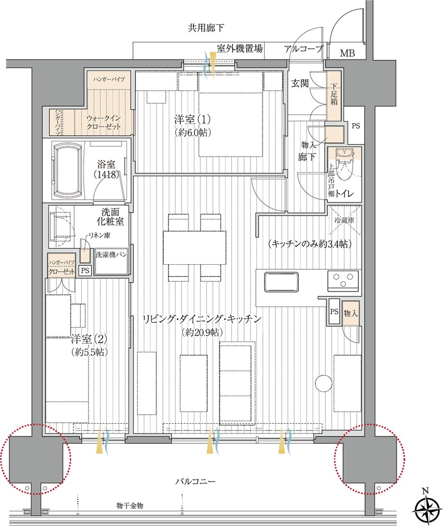 ダイアパレス一宮本町 間取り B4タイプ