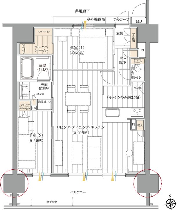 ダイアパレス一宮本町 間取り B4タイプ