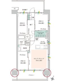 マツドリーム プロジェクト/ルネ松戸みのり台 間取り I type
