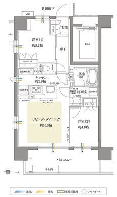 サンクレイドル塚口レジデンス 間取り D type