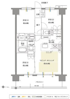 サンクレイドル塚口レジデンス 間取り G type