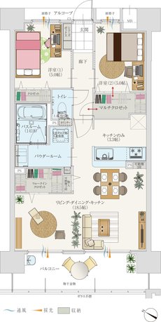 アルファステイツ大村駅 間取り C type