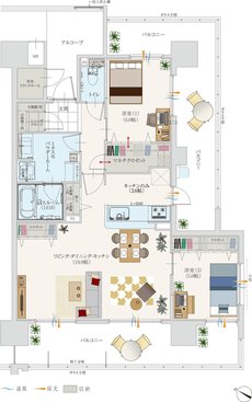 アルファステイツ大村駅 間取り D1 type
