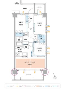 サンクレイドル京王八王子 間取り H type