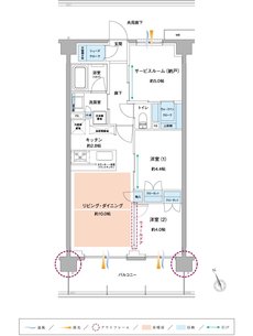 サンクレイドル京王八王子 間取り E type
