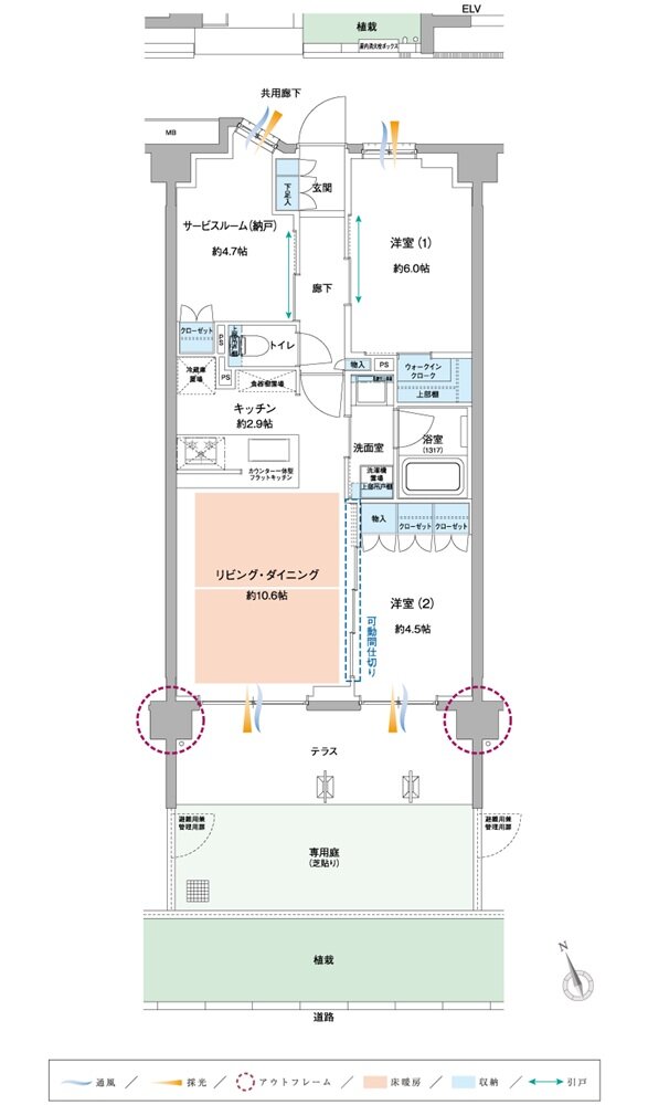 サンクレイドル京王八王子 間取り FIg type