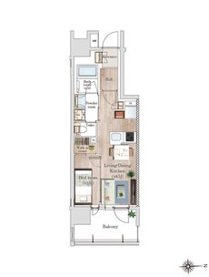 プレシス八王子横山町 間取り Bタイプ