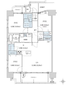 グリーンヒル古国府IIブライト 間取り Aタイプ（3LDK）