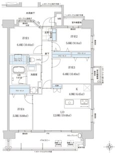 グリーンヒル古国府IIブライト 間取り D type
