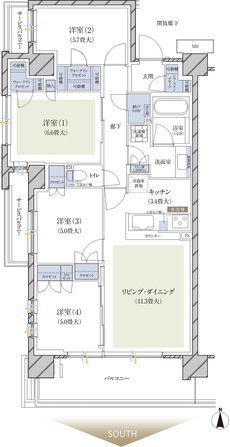 ブランズ横浜いずみ野 間取り D type