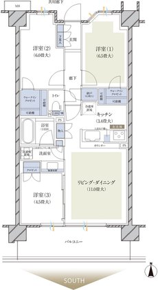 ブランズ横浜いずみ野 間取り I type