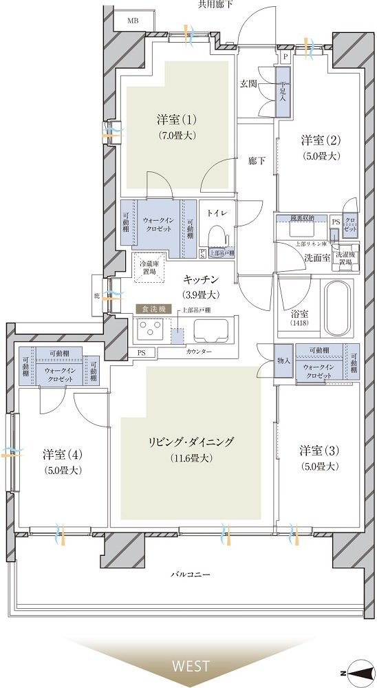 ブランズ横浜いずみ野 間取り C type