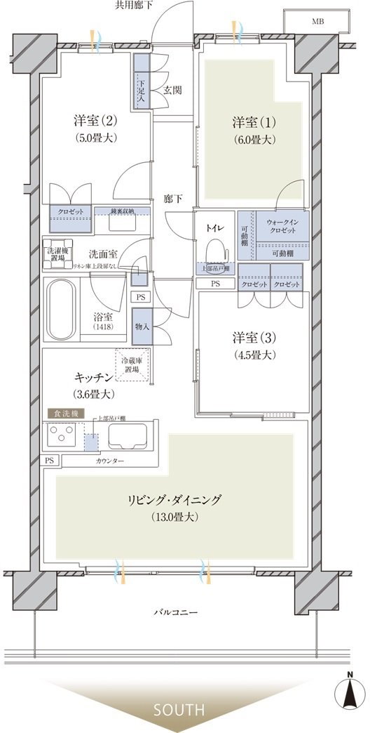 ブランズ横浜いずみ野 間取り F type
