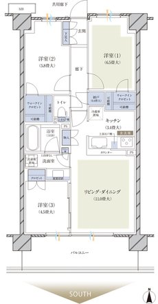 ブランズ横浜いずみ野 間取り H type