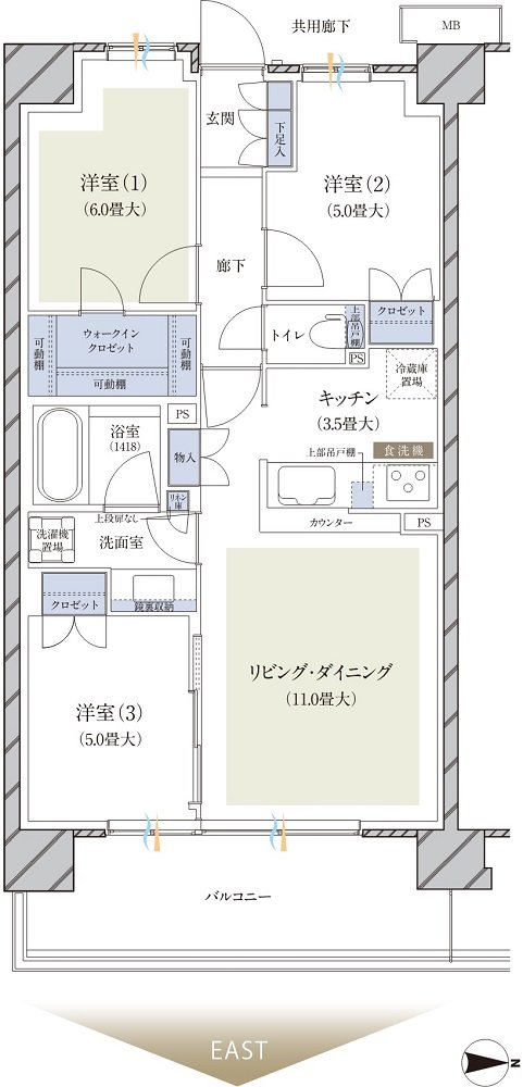 ブランズ横浜いずみ野 間取り M type