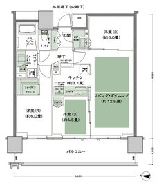 シティタワー古川橋 間取り C-3 type