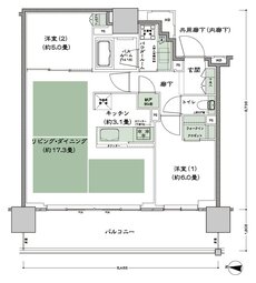 シティタワー古川橋 間取り D-2 type