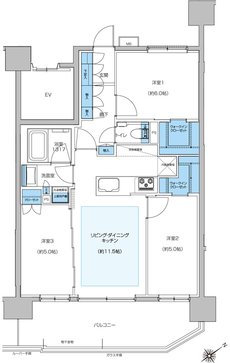 プレシス相模原レジデンス 間取り Dタイプ