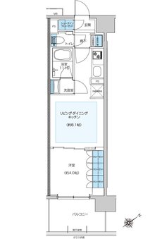 プレシス相模原レジデンス 間取り Cタイプ