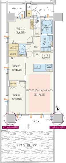 モアグレース一宮本町 間取り Ag type