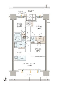 エンブルクロス藤枝 間取り C type