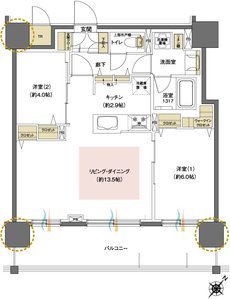 レーベン福住 LEGEND ARKS 間取り G2 TYPE