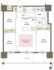 レーベン福住 LEGEND ARKS 間取り G1 TYPE