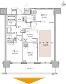 ザ・ライオンズ札幌植物園YAYOI GARDENS 間取り B type