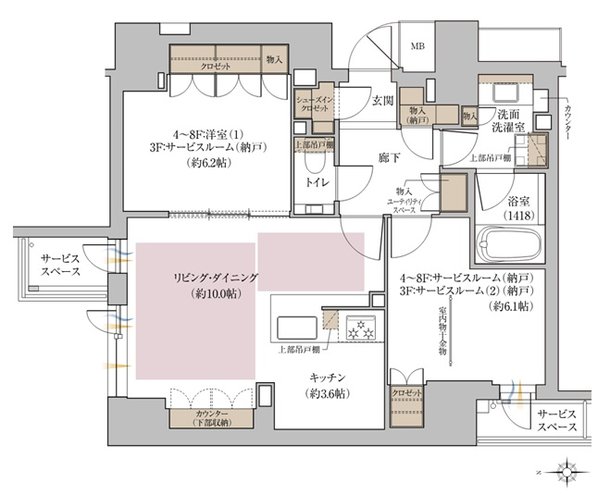 ジオ京都御池通 間取り B type
