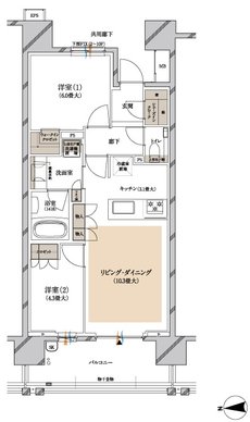 ブランズ川越新富町 間取り B type