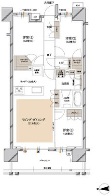 ブランズ川越新富町 間取り C type