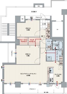 アルファスマート道後湯築 間取り A type
