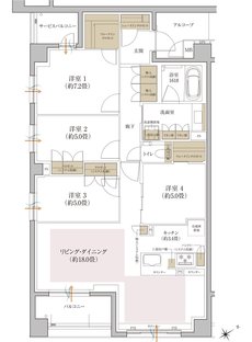 ローレルコート星ヶ丘レジデンス 間取り D TYPE