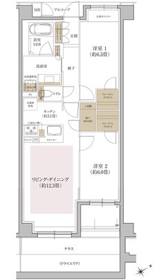 ローレルコート星ヶ丘レジデンス 間取り FT type
