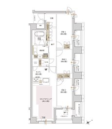 ローレルコート星ヶ丘レジデンス 間取り K TYPE