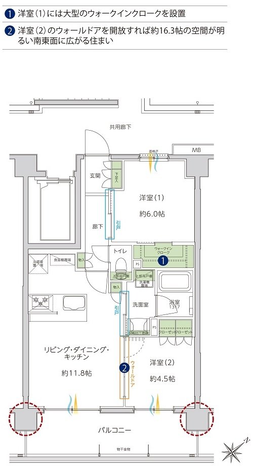 サンクレイドル成増 間取り B type