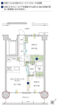 サンクレイドル成増 間取り B type