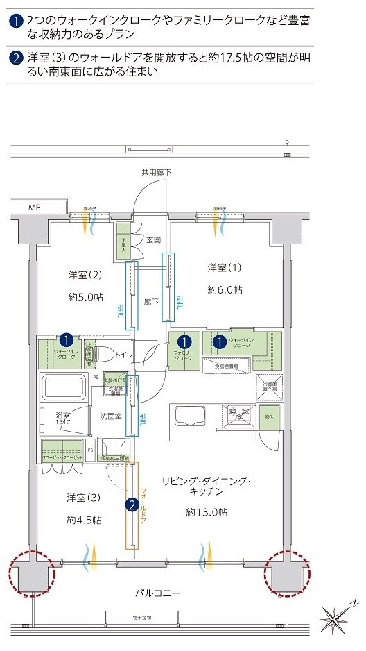 サンクレイドル成増 間取り E type